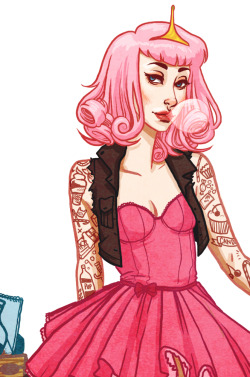 albinwonderland:  thealcolyte:  Here is my Princess Bubblegum Punk/Bike Gang character design for class! this will be a series! :D  life goals basically 