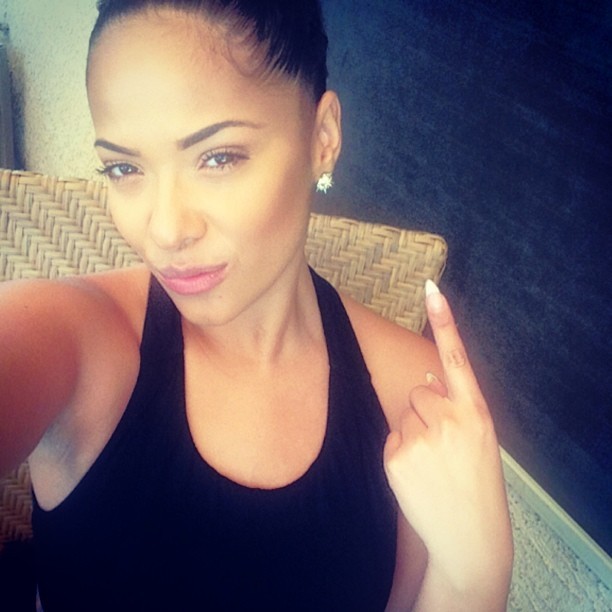 stephsdope:  Santi with the high bun for the win ☝ #IfYoureNotFirstYoureLast lol