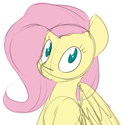 princessnoob-art:  Some Fluttershy doodles!  &lt;3!