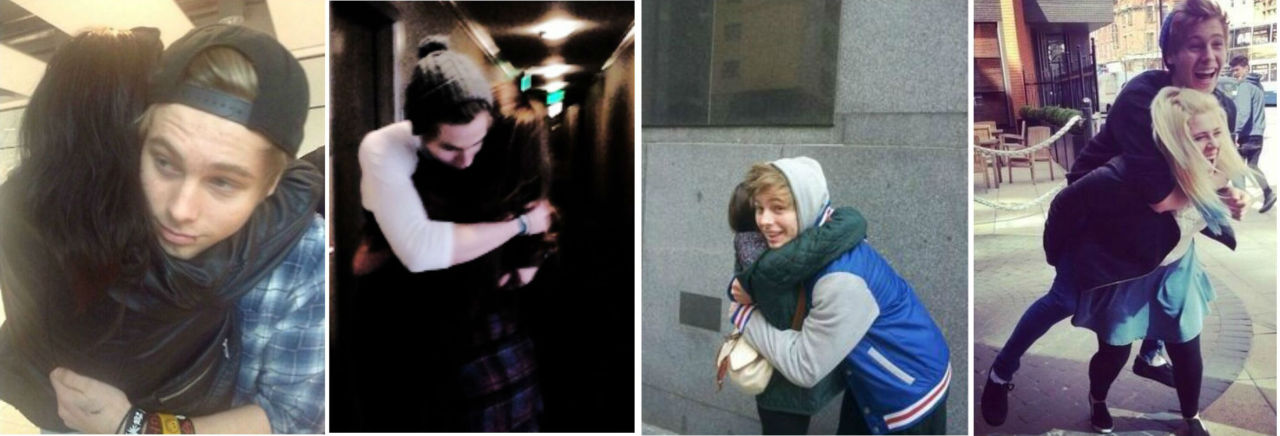 flannelukee:  @5SOS: LOL Luke mooned a guy who was yelling at some fans, LAD
