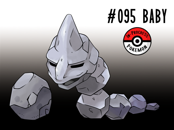 Onix baby form: Pebbix [OC] : r/pokemon