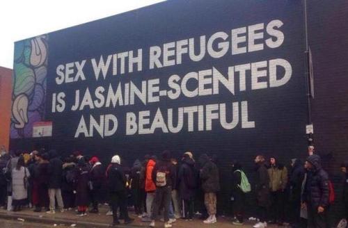 666slutwhorecouple:  abdullah-amr:  michleleusa: A piece of street art containing the phrase “