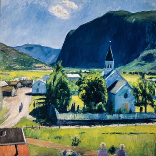 Tønjum Church   -    Hans Gjesme, n/dNorwegian, 1904-1994Oil on canvas,147 x 147 cm.