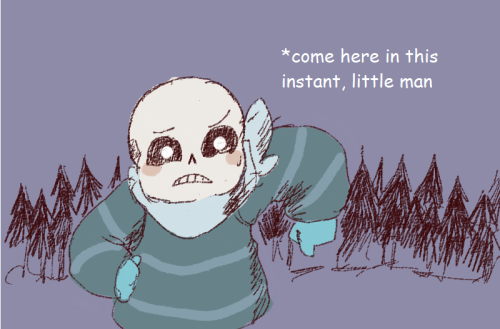 petite-pumpkin:  Underswap baby bones: Sans tries his best.