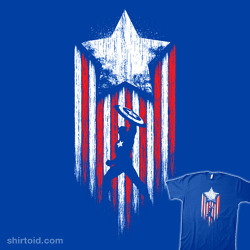 shirtoid:  Patriot by Steven Toang is ป today (7/4) at TeeFury