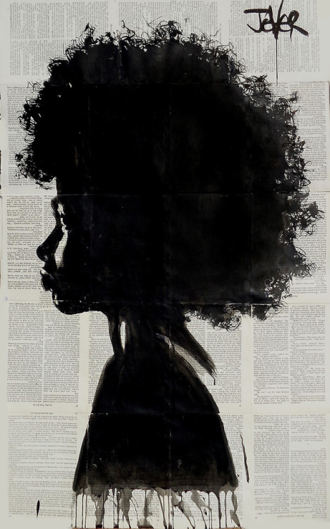 louijover: MISTY  original ink on vintage book pages for sale www.saatchiart.com/art/Dr