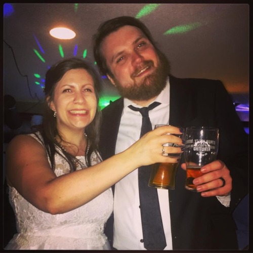 Adam & Katie got hitched last Sunday and stopped by TARG after the ceremony to class up the #arc