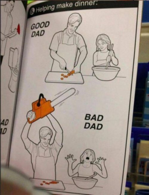 Porn Pics collegehumor:  Bad Dad Chops Carrots with