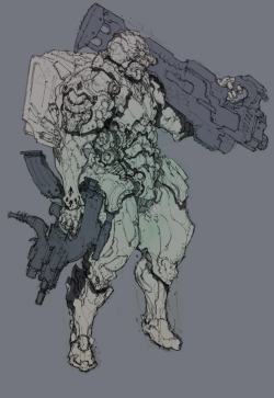 Rhubarbes:  Mech Sketch By Sung-Choul Ham More Robots Here. 