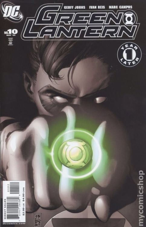 ungoliantschilde:  Green Lantern, Vol. 4 # 10, by Simone Bianchi, with colors by Moose Baumann. the second printing of this issue was a decolorized (except for the ring) variant.