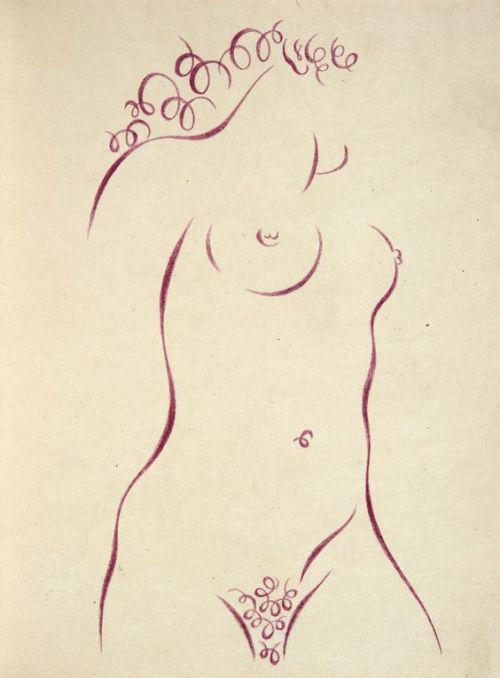 kirgiakos:Valentine Hugo (1887–1968) - Memorable Body (Paul Eluard), ca.1947.