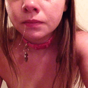degradeacunt:  littleslave:  trying to look cute while crying and choking on my dildo