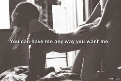 kinkyfuncouple:  kinkyfuncouple:  Yes I can.