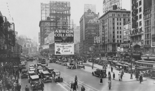 yesterdaysprint:    Broadway & 46th Street, New York, 1926  