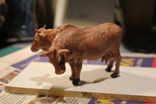 A tiny pack brahmin says &lsquo;Moo&rsquo;.The guy is ready to be casted in plastic, and I&rsquo;m p