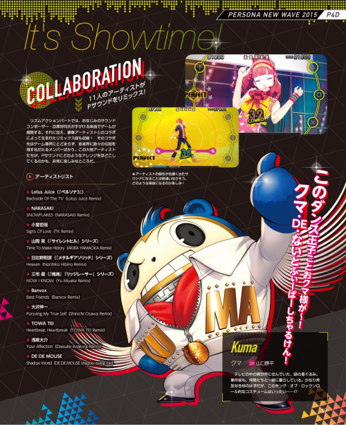 Following the game’s release date announcement, Persona 4: Dancing All Night has more information fr