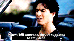  The Vampire Diaries Characters: Damon Salvatore  ↪ “I’m not the good guy, remember? I’m the selfish one. I take what I want. I do what I want. I lie to my brother. I fall in love with his girl. I don’t do the right thing!“  