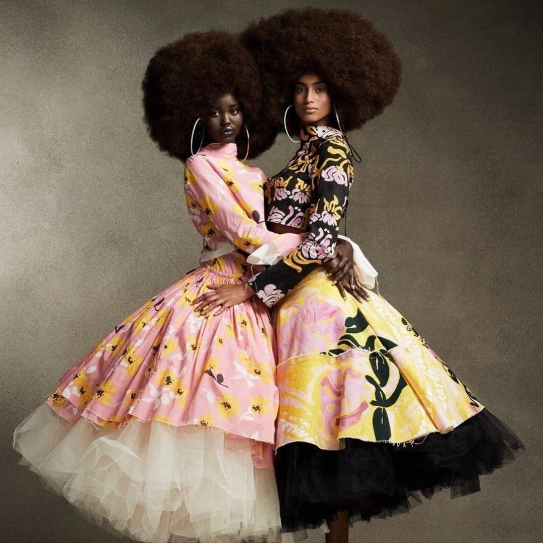 gorgeous - @imaanhammam and @adutakech for @voguemagazine - Photo by @ethanjamesgreen. . #melanin 