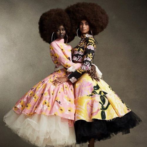 gorgeous - @imaanhammam and @adutakech for @voguemagazine - Photo by @ethanjamesgreen  . . #melanin 