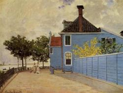 claudemonet-art:    The Blue House at Zaandam (1871)  Claude Monet  