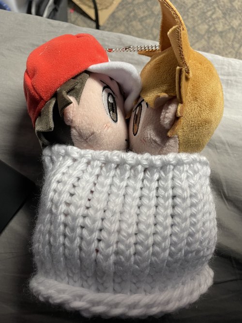 red-sterling:trying to learn how to knit for my studio and accidentally made a boyfriend