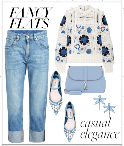 Happy To Be Blue by shamrockclover featuring blue boyfriend jeans ❤ liked on PolyvoreSea New York wh