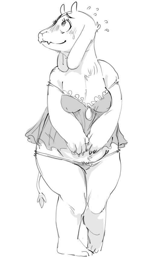 morbart: Anyway, after four years, I finally drew some properly saucy art of Toriel