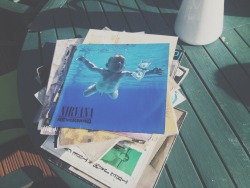 ironic-irwin:  found a bunch of old vinyls yesterday in my house