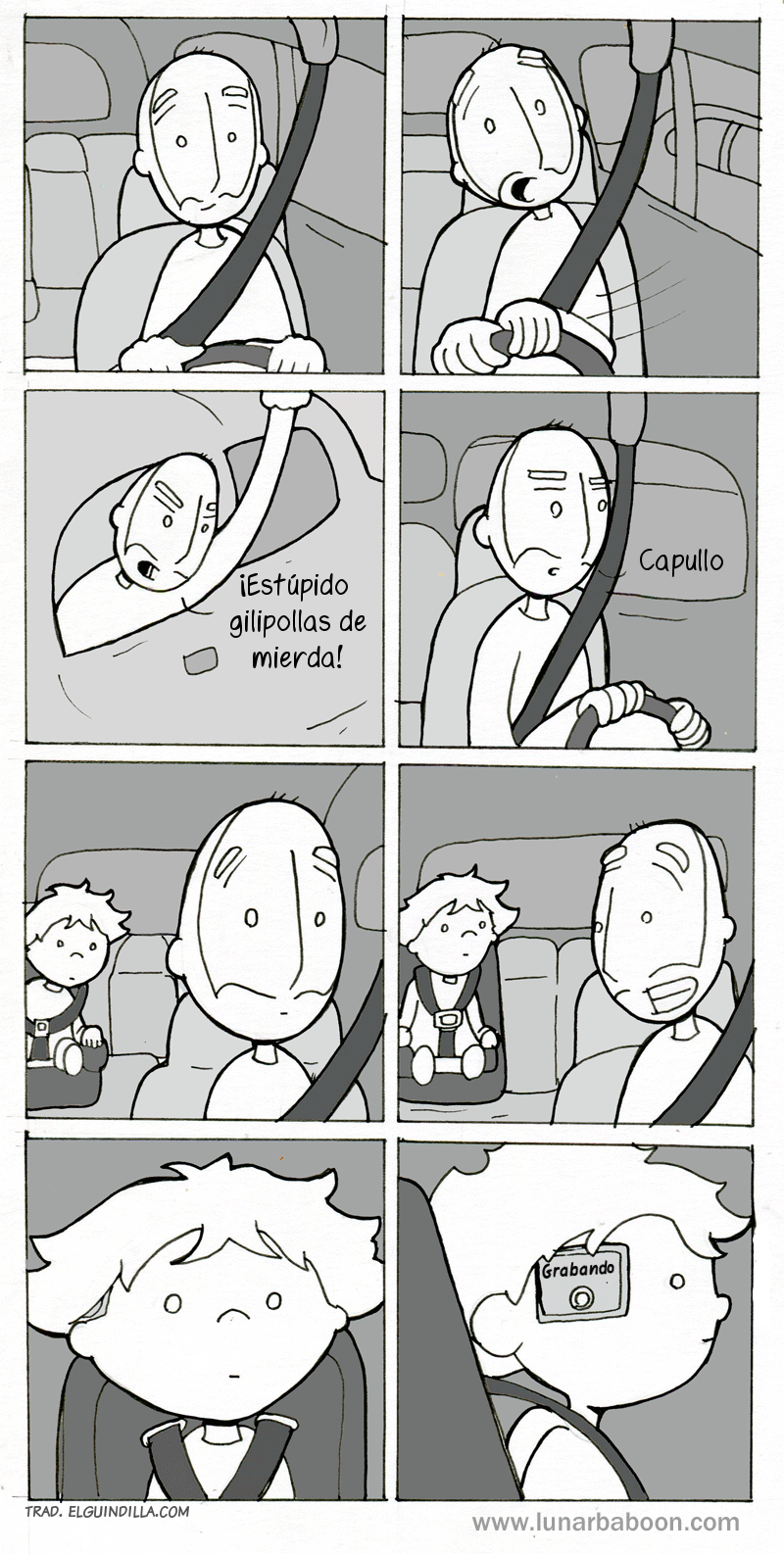 elguindilla:  Maldiciendo  El original en Lunarbaboon