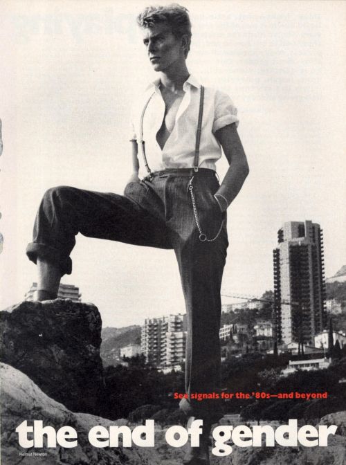 nightswimming - David Bowie photographed by Helmut Newton for US...