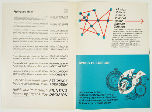 D. Stempel AG, Helvetica booklet, no date. Printed in Germany for circulation via Burbank, Californi