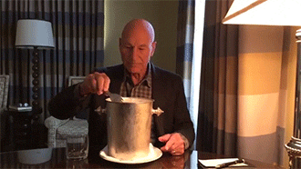 pleasuredom4you:  hotteaandoranges:  Cause, Sir Patrick Stewart.  LOL… Perfect!