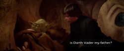 jaimelannister:  grampasimpson:  this is my favourite part of star wars because this is exactly how i react any time someone asks me about something i don’t want to deal with    #he tried to DIE so he wouldn’t have to answer what kind of next level