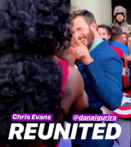 michonnegrimes:Danai Gurira and Chris Evans at the Avengers: Endgame World Premiere