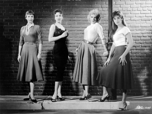 annies-classic-beauties: Barbara Bostock, Mara Corday, Joyce Barker, and Lita Milan (Girls on the Lo