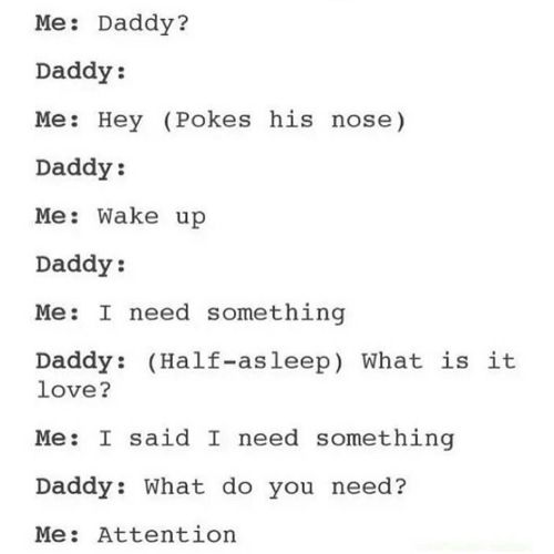 just-a-litttle: I’m such a needy little girl I miss daddy