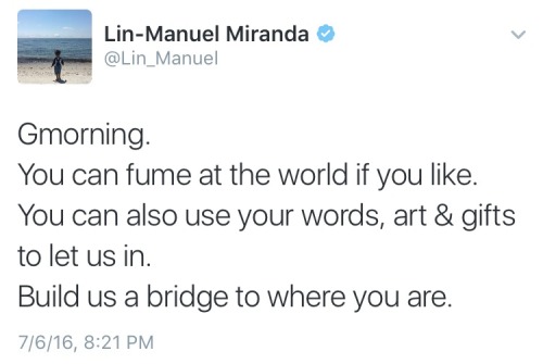 Bless. Preach, Lin, preach. &lt;3 