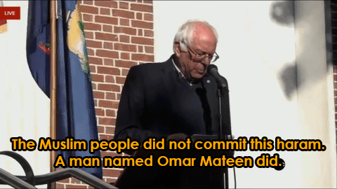 nevaehtyler:  Bernie Sanders Joined Burlington Vigil To Honor Orlando Victims The