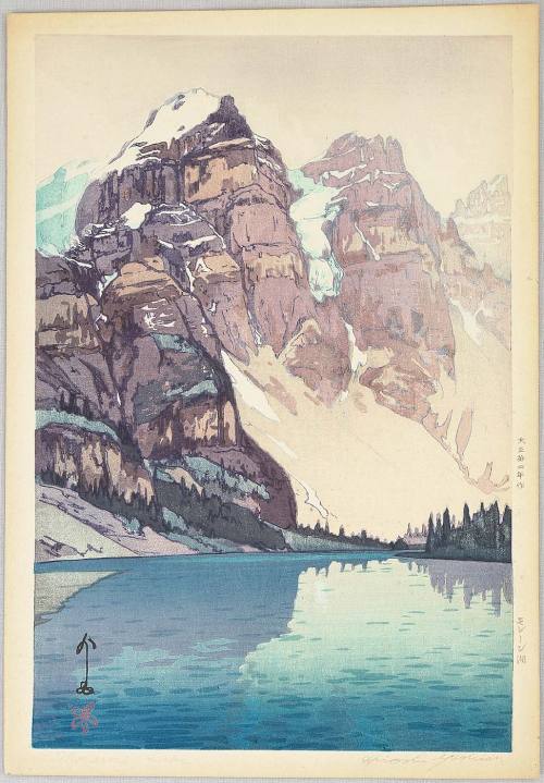 elvispandemonium: Hiroshi Yoshida 吉田 博 (1876 - 1950) - Moraine lake 1925