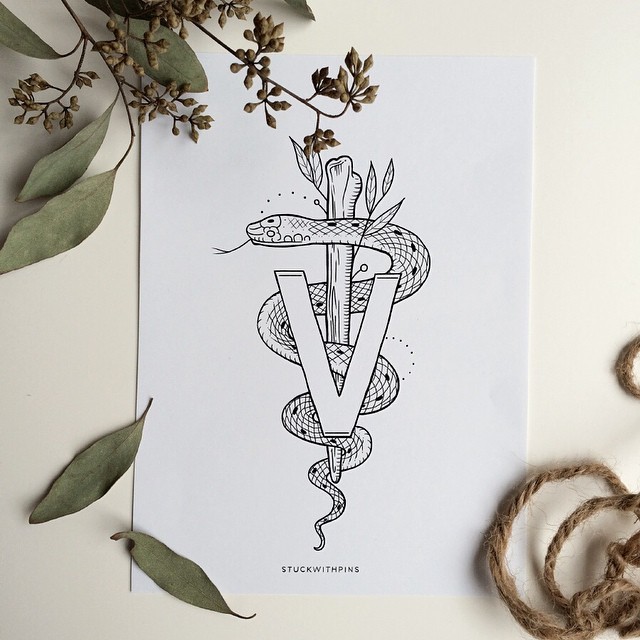 A vet tech tattoo design I finished for a client.... - STUCK WITH PINS