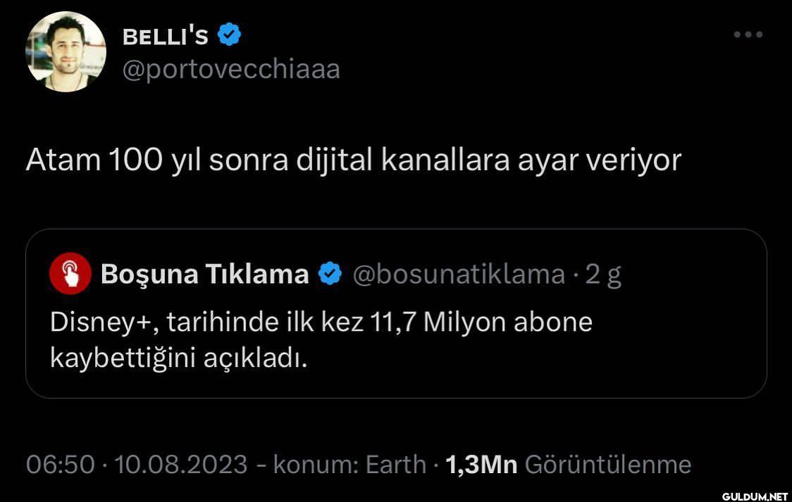 100 yılın ayari   BELLI'S...