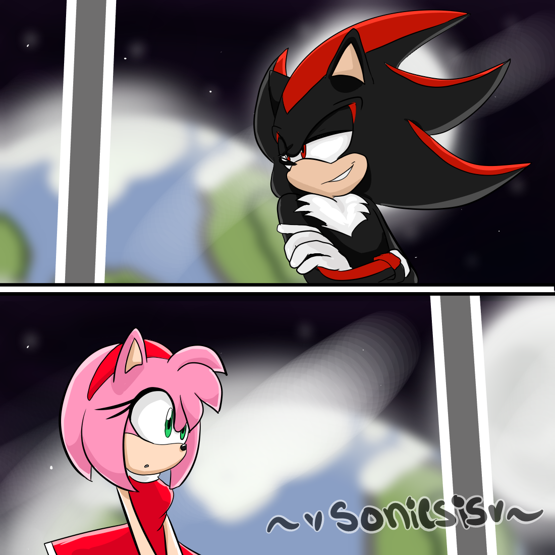 Shadow's True Family - Sonic Comic Dub #Shadamy #amyrose #sonic