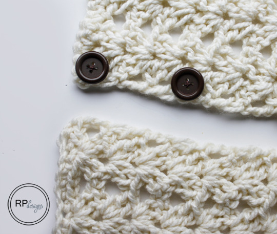 The “Victoria” Button Crochet Scarf Pattern // Rescued Paw Designs