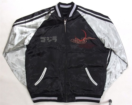 jimpluff:A new Godzilla sukajan (Yokosuka Jumper, AKA souvenir jacket) available in the Godzilla Sto