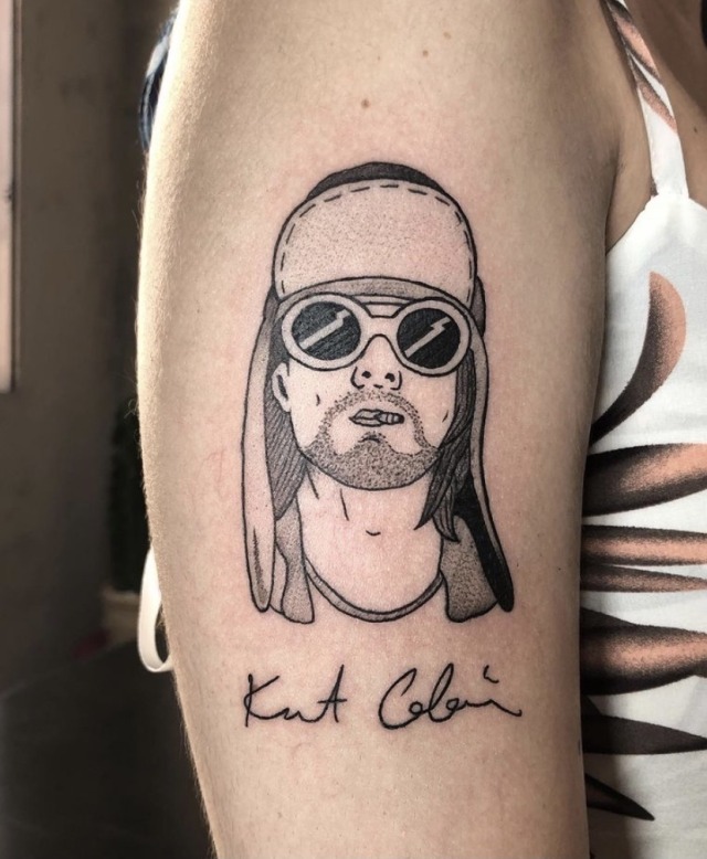 Ugliest Tattoos  kurt cobain  Bad tattoos of horrible fail situations  that are permanent and on your body  funny tattoos  bad tattoos   horrible tattoos  tattoo fail  Cheezburger