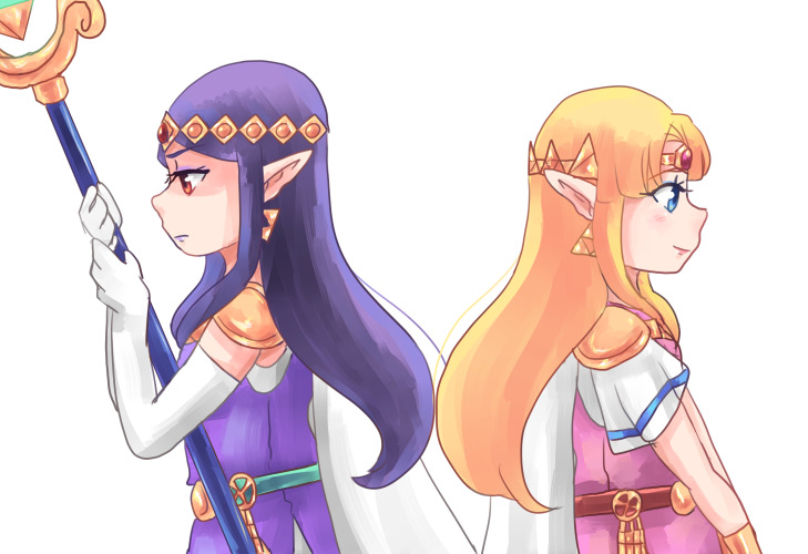 First official artwork for Zelda and Hilda from A Link Between Worlds  from NOA's Twitter account : r/zelda