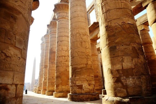 thehereticpharaoh: Great Hypostyle Hall at Karnak Temple, Luxor, Egypt The cult of the god Amun cent