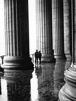 At the Field Museum, 1948, Chicago. Photographer unknown.