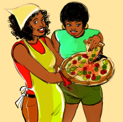 lifesizejosuke:  pizza sisters