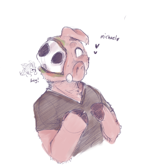 I was in a bit of a mood to draw Pig boys, so have some Michael and a little Techno! 